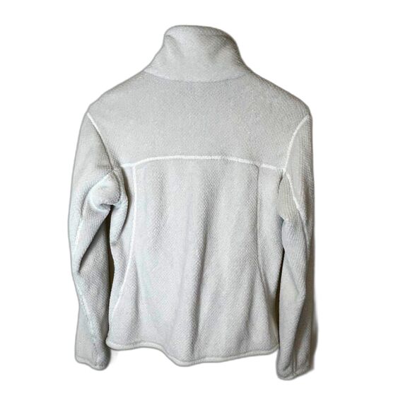 Patagonia Women's Re-Tool Ivory Textured Plush Half Snap Fleece Pullover Size S - Picture 9 of 15